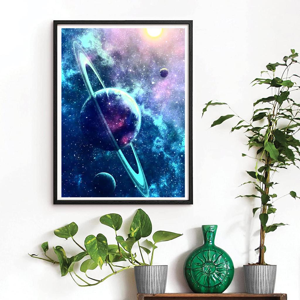 DIY Diamond Painting Blue Universe Cross Stitch Kit Mosaic Art Diamond Painting Full Circle/Square Diamond Home Decoration