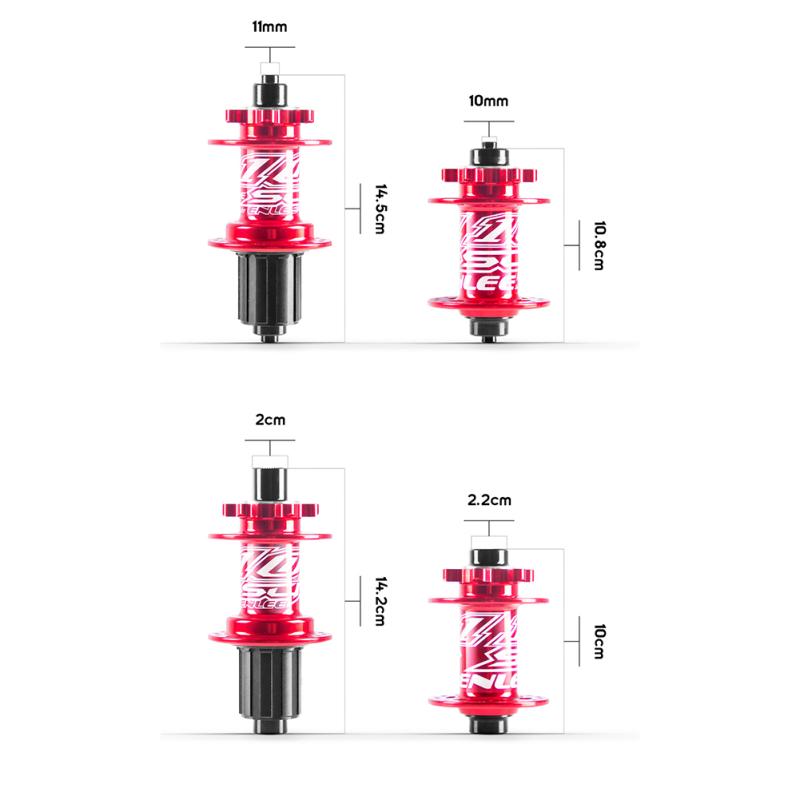 Butuc pentru biciclete de munte din aliaj de aluminiu 6 cuie 5 rulment 32 de găuri 8-11 viteze Butuc de frână cu disc cu eliberare rapidă