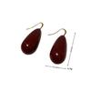 Metal Color Oil Drop Water Drop Earrings Women'S Simple High-End Light Luxury Earrings, Niche Temperament Girl Earrings