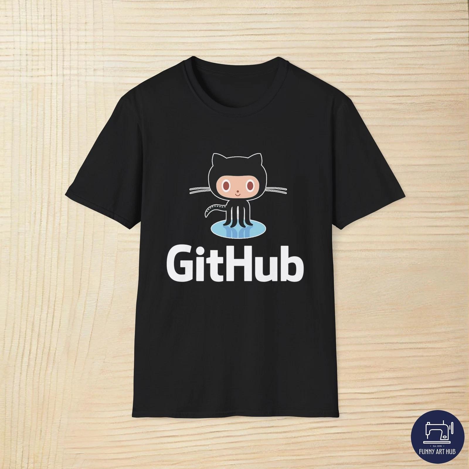 GitHub Octocat Logo Unisex T-Shirt 2XL