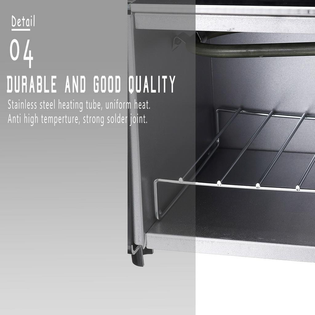 220V 50Hz 220W Domácí elektrická trouba Časování Pečení Sušené ovoce Grilování Pečení chleba a pizzy Kuchyňský spotřebič Mini multifunkční trouba