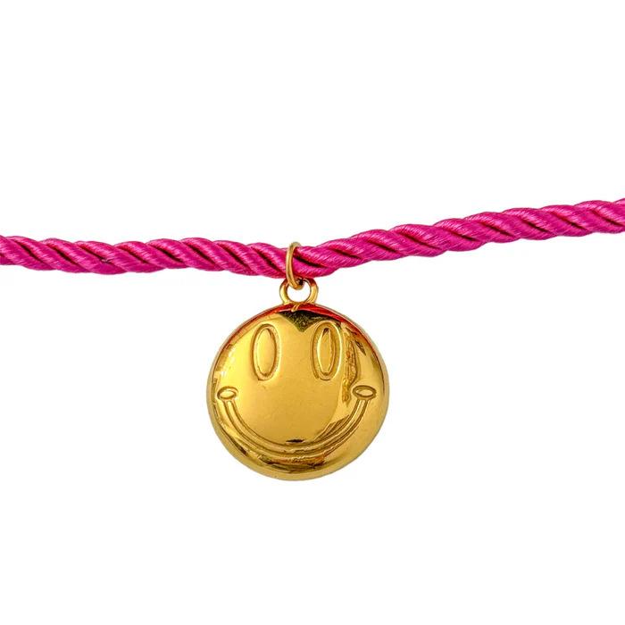 Dopamine Color Heart, Butterfly, Flower, Smiley Pendant Necklace - Women s 18K Titanium Steel Jewelry