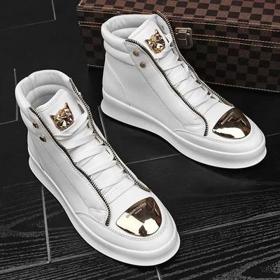 Scarpe Casual alla Moda Sneakers da Uomo 2024 Nuova Moda Stivaletti da Uomo Scarpe con Plateau Leopardo stivali da uomo originali zapatillas