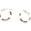 Les Trésors De Lily [K7038] - Silver 'Lola' Hoop Earrings 28 Mm