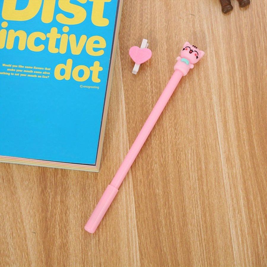 

Возвращение в школу, 10 шт., 0,5 мм, креативная гелевая ручка с изображением котенка, симпатичная канцелярская ручка с изображением мультяшного кота, ручка на водной основе, офисные принадлежности, ручка для подписи розовый