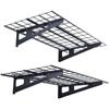 Garagen-Lagerregale, 2er-Pack, 4 x 2 Fuß Robuste Wandmontage-Garagenregale, 500 lbs Tragfähigkeit(Gesamt) Garagen-Lagerregal Schweberegale,
