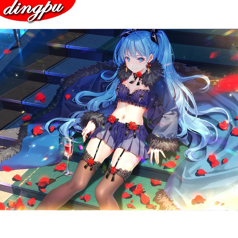 Full Round Mosaic Diamond Embroidery Sailor Moon 5D DIY Diamond Painting Cross Stitch Home Decoration Painting Kits