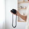 Polyester Fisherman Hat Pendant Pouch Solid Color Anti-lost Denim Hat Hanging Bag Wrist Rope Purse Mini Coin Purse Key Chain