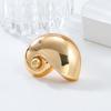Large Shell Earrings Women Alloy Gold Plated Statement Earring Ins Trendy Fashion Jewelry