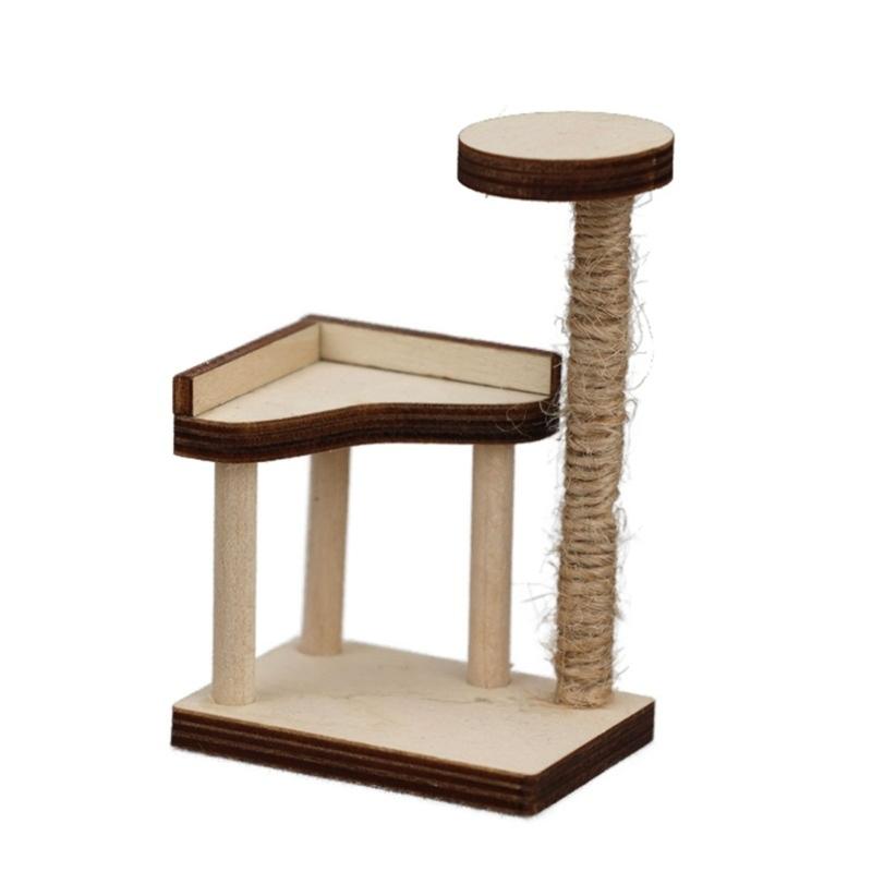 

Dollhouse Model Realistic Dollhouse Cats Scratch Post Realistic Play Realistic 1:12 Model Small Size Toy 1