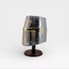 Medieval Crusader Steel Helmet with Brass Cross, Handmade Knight Armor Gift