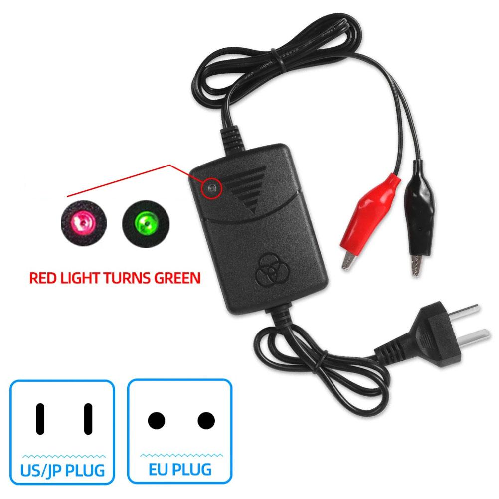 For Smart 12V 1300mA Car Battery Charger for Sealed Acid Batteries Suitable for Motorcycles and Electric Devices