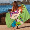 Cartoon Funny R-Rugrats Microfiber Blanket Quick Drying Beach Towels Oversized Printing Super Absorbent Pool Towel Blanket