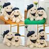 Beret Cartoon Cute Rabbit With Carrot Pattern Scarf Plush Toy Children For