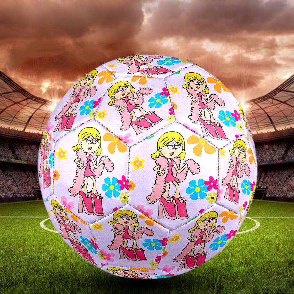 Lizzie McGuire Theme Size 5 Soccer Ball, Suitable for Both Indoor and Outdoor Matches, a Gift Suitable for Everyone.