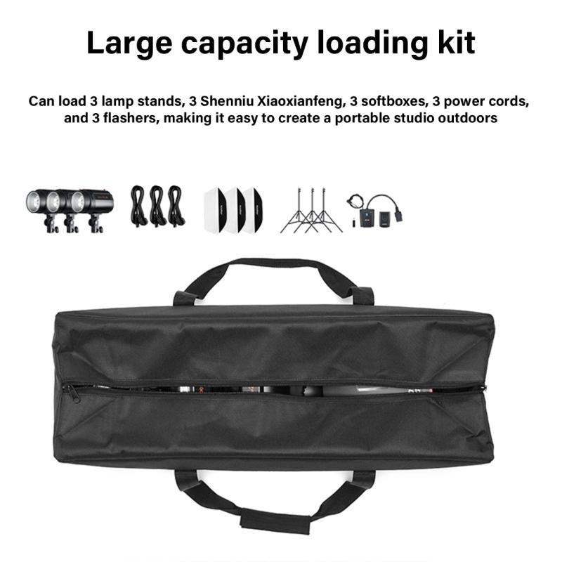 Large Photography Studio Equipment Carrying Bag For Tripods Light Stands Umbrellas And LED Lighting 29x9.45x6.69Inch