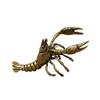 New Brass Crayfish Handicraft Desktop Decoration Handle Pieces Home and Office Tea Table Accessories Vintage Pure Copper Tea Pet
