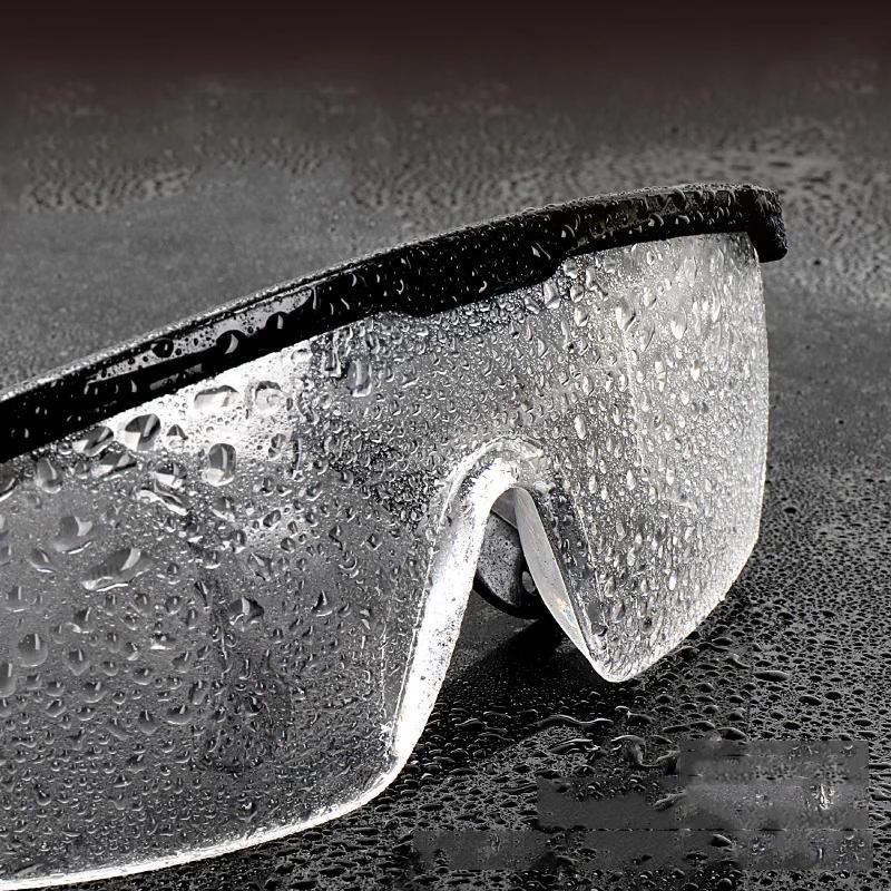 2 STÜCK Arbeitssicherheit Spritzschutz Augenschutzbrille Glas Winddicht Staubdicht Wasserdicht Schutzbrille Radbrille