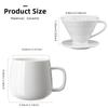 Ceramic Coffee Dripper Engine Style Coffee Drip Filter Cup Permanent Pour Over Coffee Maker Separate Stand For 1-2 Cups
