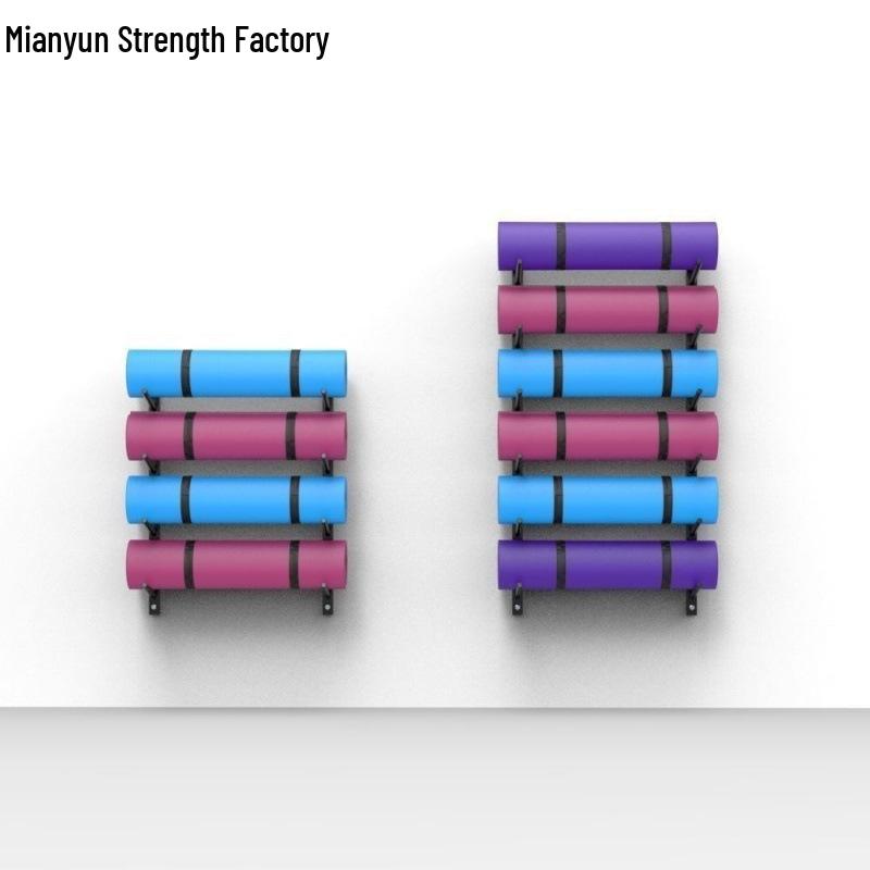 Ścienny Wielopoziomowy Stojak Organizer na Maty do Jogi z Pianki o Dużej Pojemności