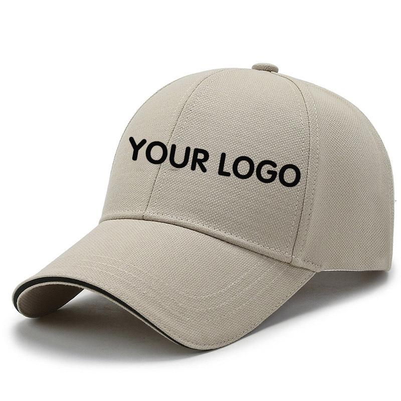 Custom Logo Cotton Men Women Letter Embroidery Hat Outdoor Sports Travel Sunscreen Sunshade Sports Baseball Cap