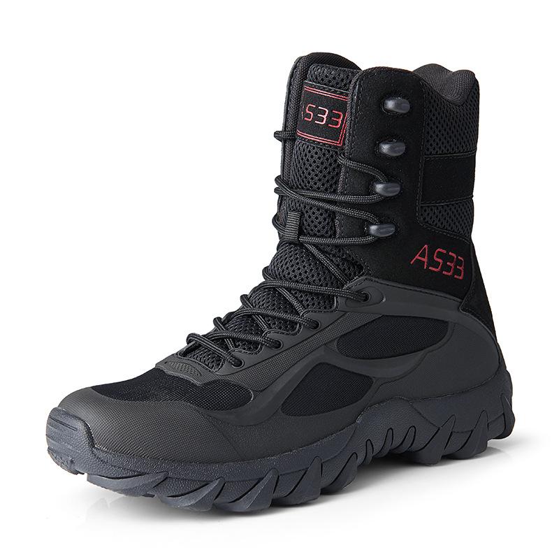 2025 Men's Plus Size Outdoor Tactical Military Boots: Non-slip, Wear-resistant Mountaineering and Hiking
