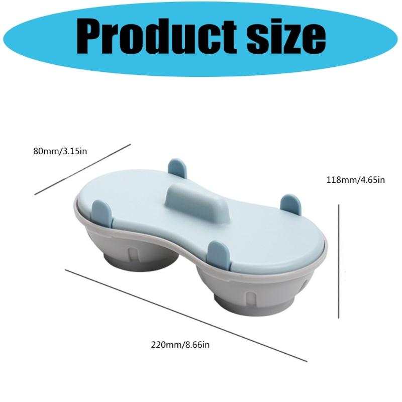 Polypropylene Microwave Egg Cooker with Molded Body, Rounded Profile, Covered Compartments, and Home Breakfast Use