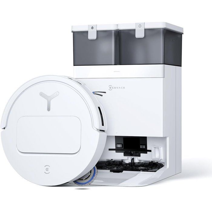 ECOVACS DEEBOT T50 OMNI Gen3 - Saug- und Wischroboter - Ausziehbare Seitenbürste und Wischpad - 25.000 Pa - 75 °C Waschen - Ultraflach