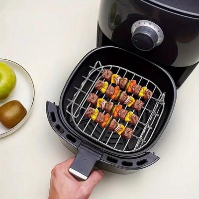 Three Layer Barbecue Bracket Cooking Rack Outdoor Grill Set Roast Meat Picks  Air Electric Fryer