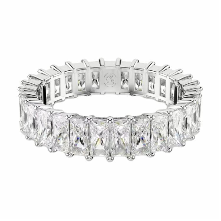 Swarovski Matri Rhodium-beschichtet, Zirkonium-beschichtet Ringe Damen Silber