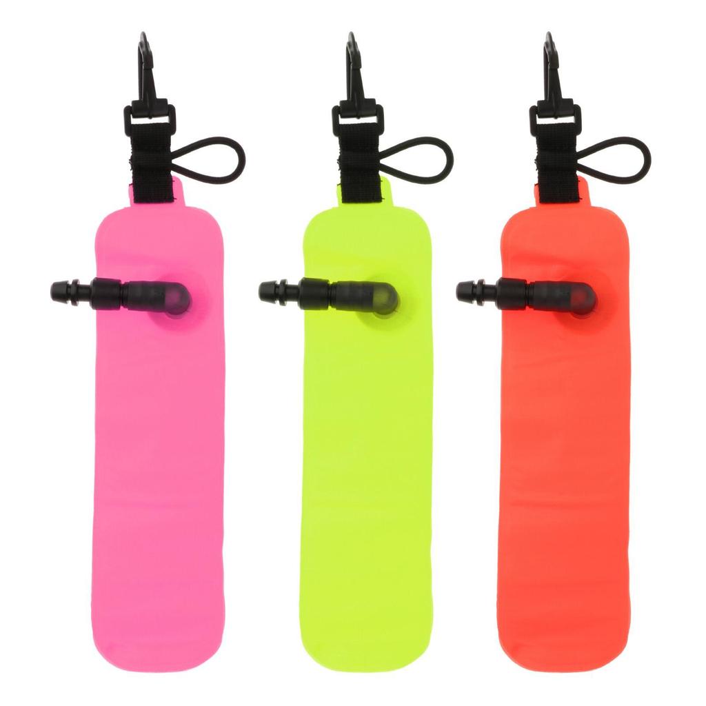 Dive Surface Marker Buoy Signal Tube Sausage Nylon Fabric High Visible Inflatable Diving Buoy SMB for Underwater Accessories