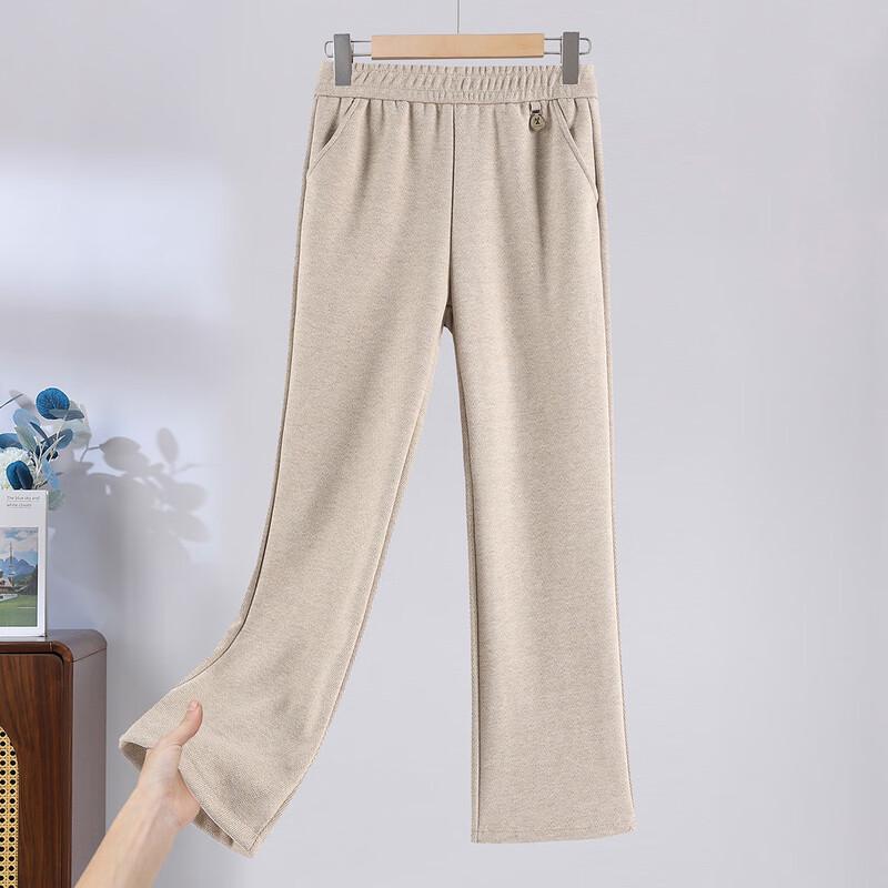 Women's Fleece-Lined Knit Straight-Leg Pants