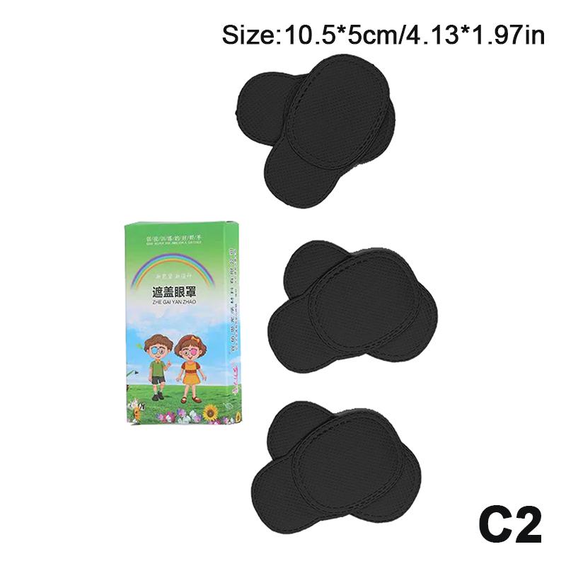 Tři velikosti Amblyopická maska Dítě Okluze Lékařská oční náplast Zatemňující oční náplast Trénink astigmatismu Oční stín Amblyopická oční náplast