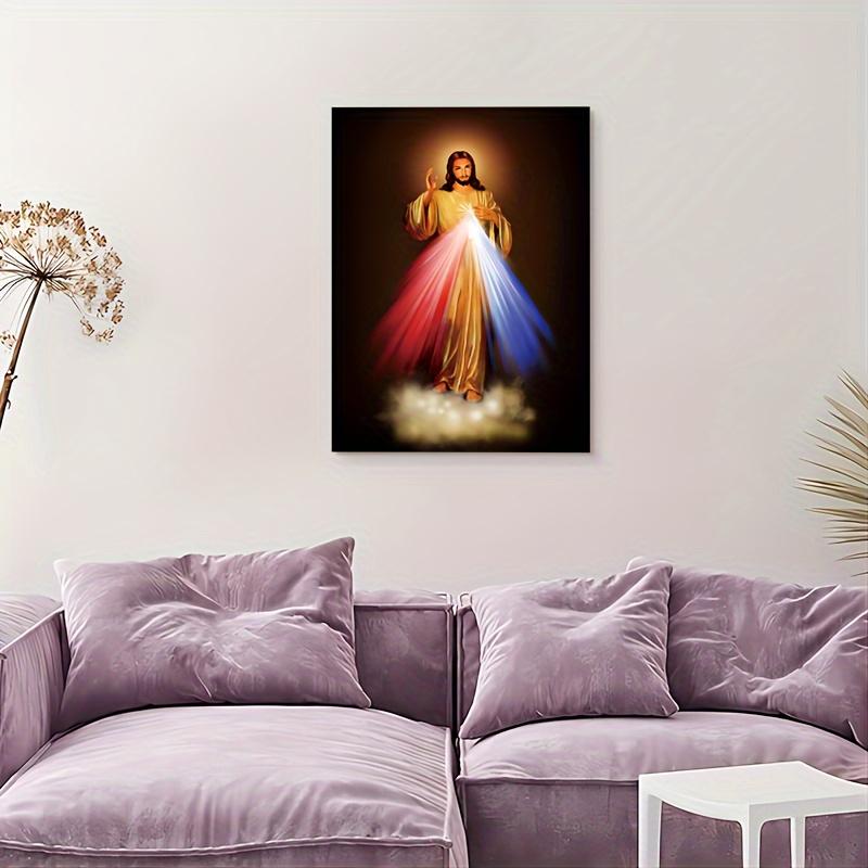 1pc Modern Unframed Religious God Canvas Painting HD Wall Art Print Spiritual Decor for Bedroom & Living Room Ideal Gift for Bel