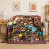 3D Retro Z-Zelda Cartoon Game Soft Plush Blanket,Flannel Throw Blanket for Living Room Bedroom Bed Sofa Picnic Hiking Napping
