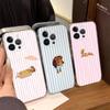 Dachshund Black Stripe Phone Case For IPhone 17 16 15 14 13 12 11 Pro Max Plus Soft Cover Personalized DIY