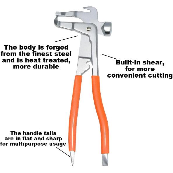 Car Wheel Balancing Weight Plier, Vehicle Wheel Balance Hammer Tool, Automotive Tire Clip On Weight Balance Rim Repair Remover Accessories, Universal