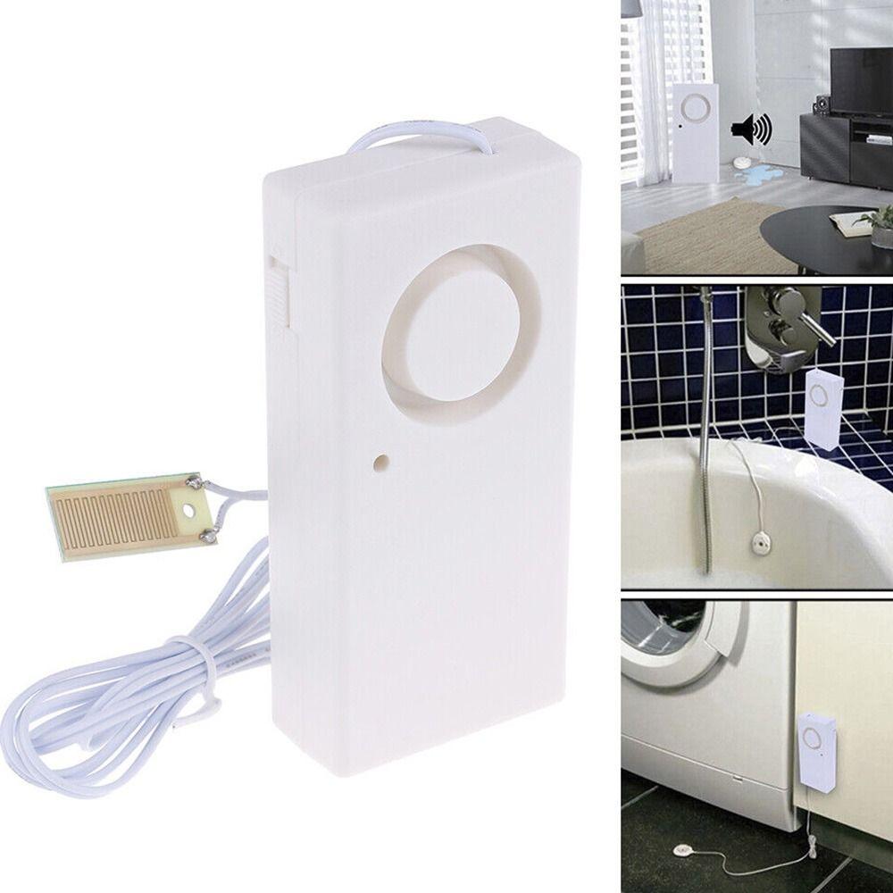Flood Alert Bath Tub Sink Overflow Detector 120dB Water Leakage Alarm Detector Water Leak Sensor