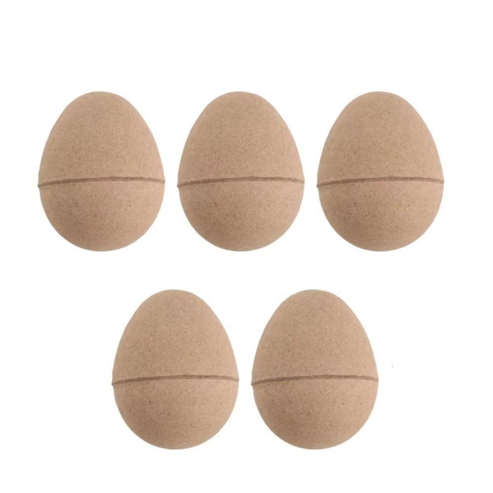1/5PCS DIY Crafts Paintable Easter Eggs Blank EcoPaper Material Fillable Paper Eggs Blank Paintable Durable Cardboard