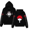 Anime Naruto Hoodie Uchiha Itachi Sharingan Uchiha Clan Fan Akatsuki Red Cloud Double Sleeve Casual Pullover Sweatshirt