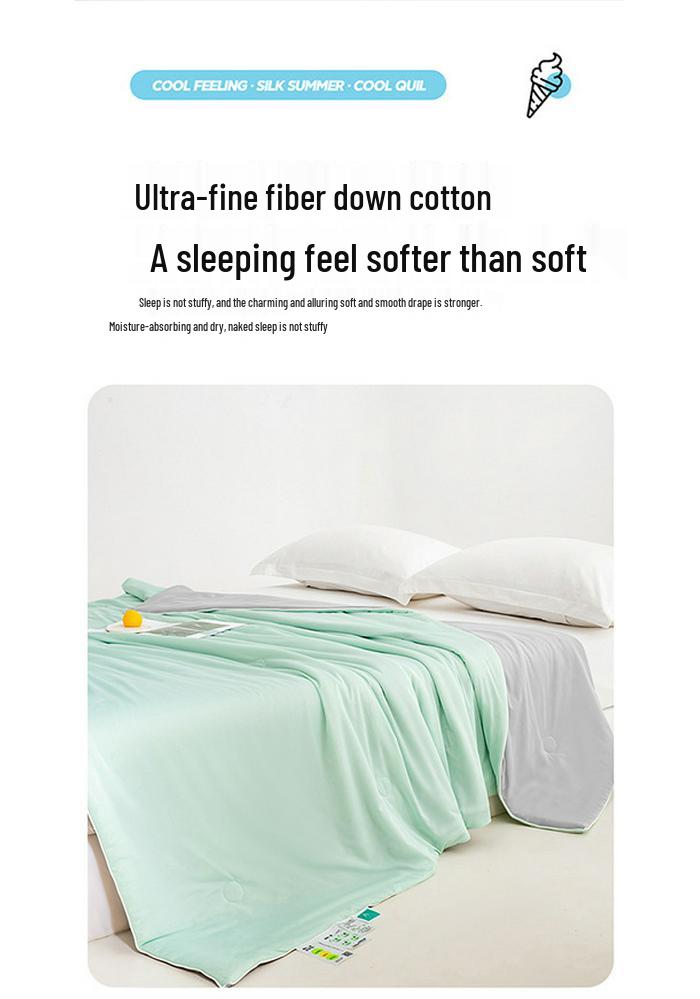 Cool Silk Summer Quilt: Breathable A-Class Thin Quilt for All Ages