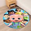CoComelon Printed Round Rug Carpet Chair Rug Area Rug Entryway Doormats,for Office Chair Living Room Bedroom Kitchen Room.