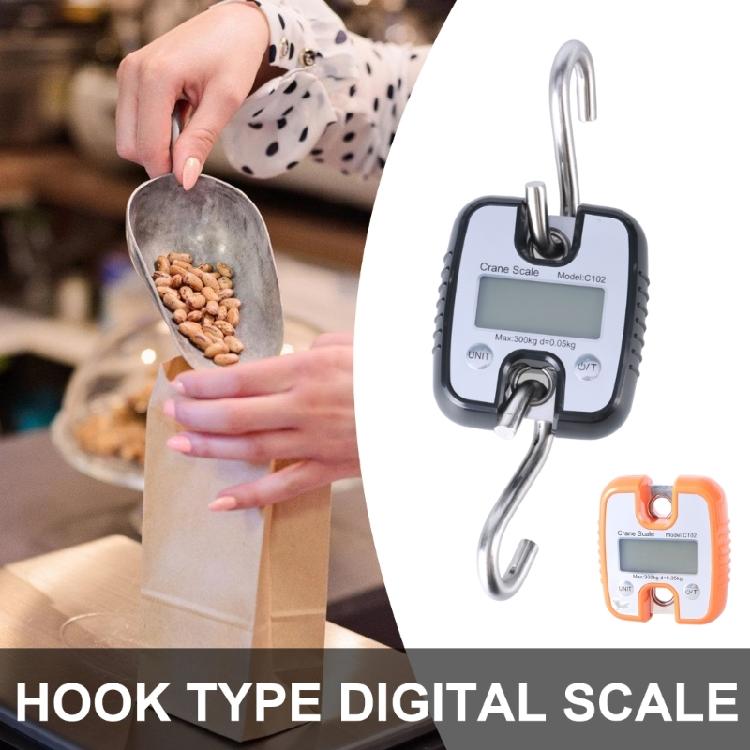 Hanging Scale, Digital Cranes Scale 300KG (660lbs), Industrial Cranes Scale LCD Backlights Hanging Hook Scales