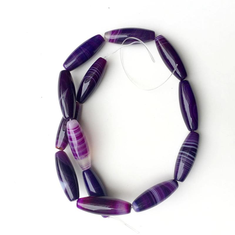 Beads for Jewelry Making measle10X30mm Botswana Agates DIY Christmas Jewelry 15"