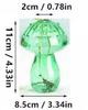 Modern Colorful Mushroom Glass Vase - Exquisite Art Ornament for Living Room, Small Hydroponic Container