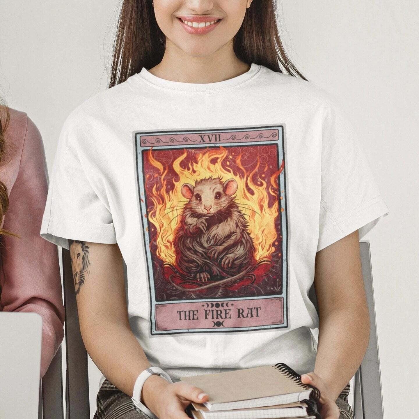 The Fire Rat Tarot Card Shirt 4XL