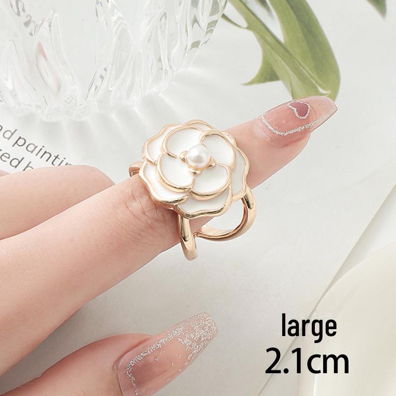 Elegancki perłowy kwadratowy szalik i klamra do płaszcza - wielofunkcyjny dodatek