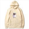 Sleeping Hamster Meme Graphic Print Hoodie Women Long Sleeve Pullover with Pocket Korean Style Loose Casual Streetwear Women Top