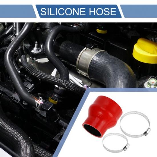 

1 Set 63-89mm248 -35 ID 102mm Red Car Silicone Hose with Clamps