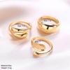 Geometric High-End Fashion Ring Set: Smooth, Textured, Exaggerated Designs